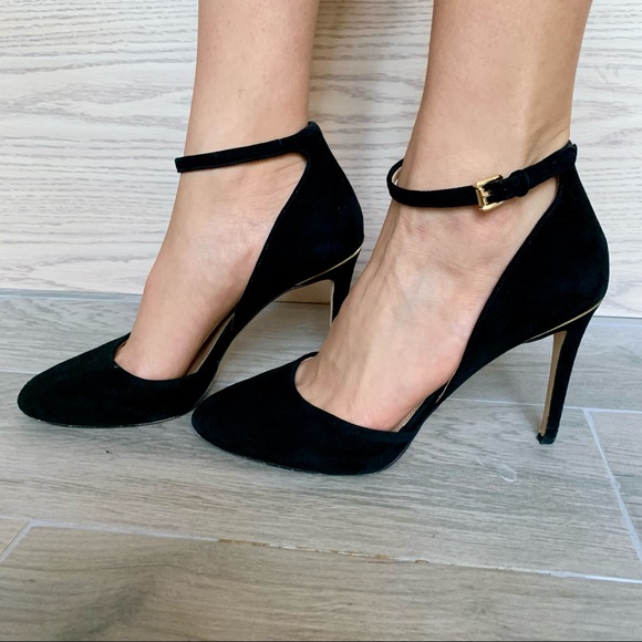 Michael Kors Georgina ankle strap suede heels - Picture 6 of 13